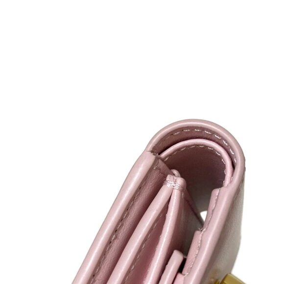CELINE Small flap wallet Triomphe - Light Pink Shiny Calfskin 554-071125 - Picture 3 of 9